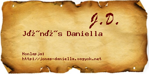 Jónás Daniella névjegykártya